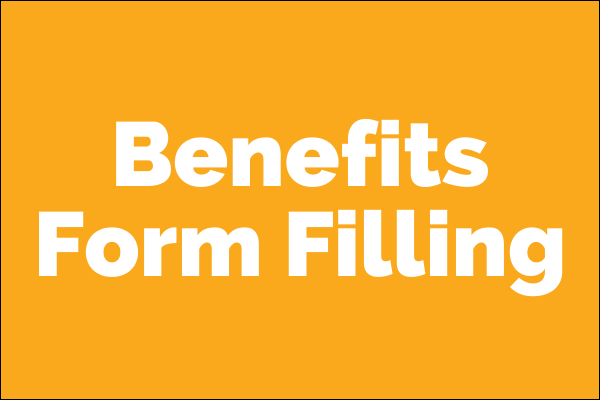 Benefits Form Filling project page website button
