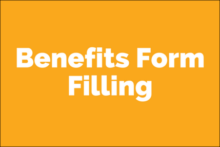 Benefits Form Filling project page website button