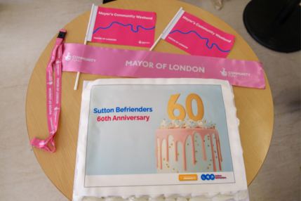 Sutton Befrienders 60th Anniversary Birthday Cake