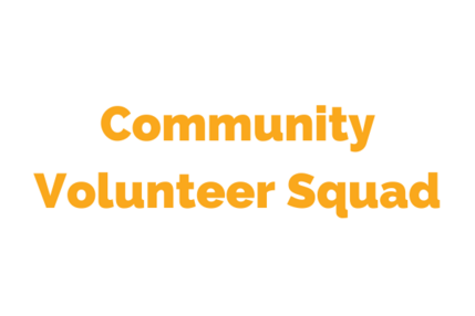 Community Volunteer Squad website button 6x4