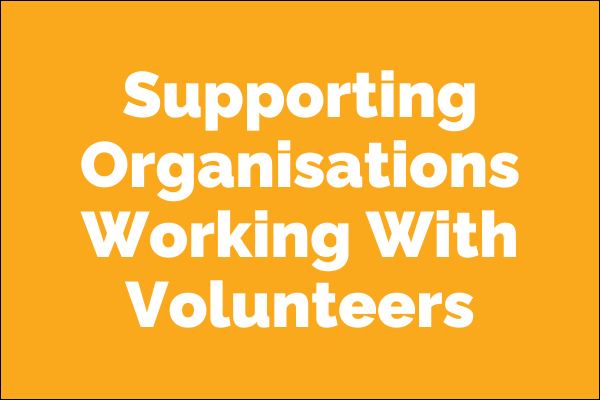 Supporting Organisations Working With Volunteers