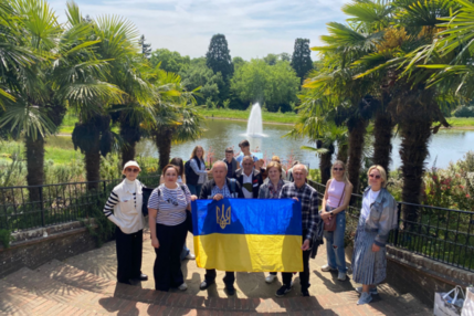 Ukrainians group photo at Wisley
