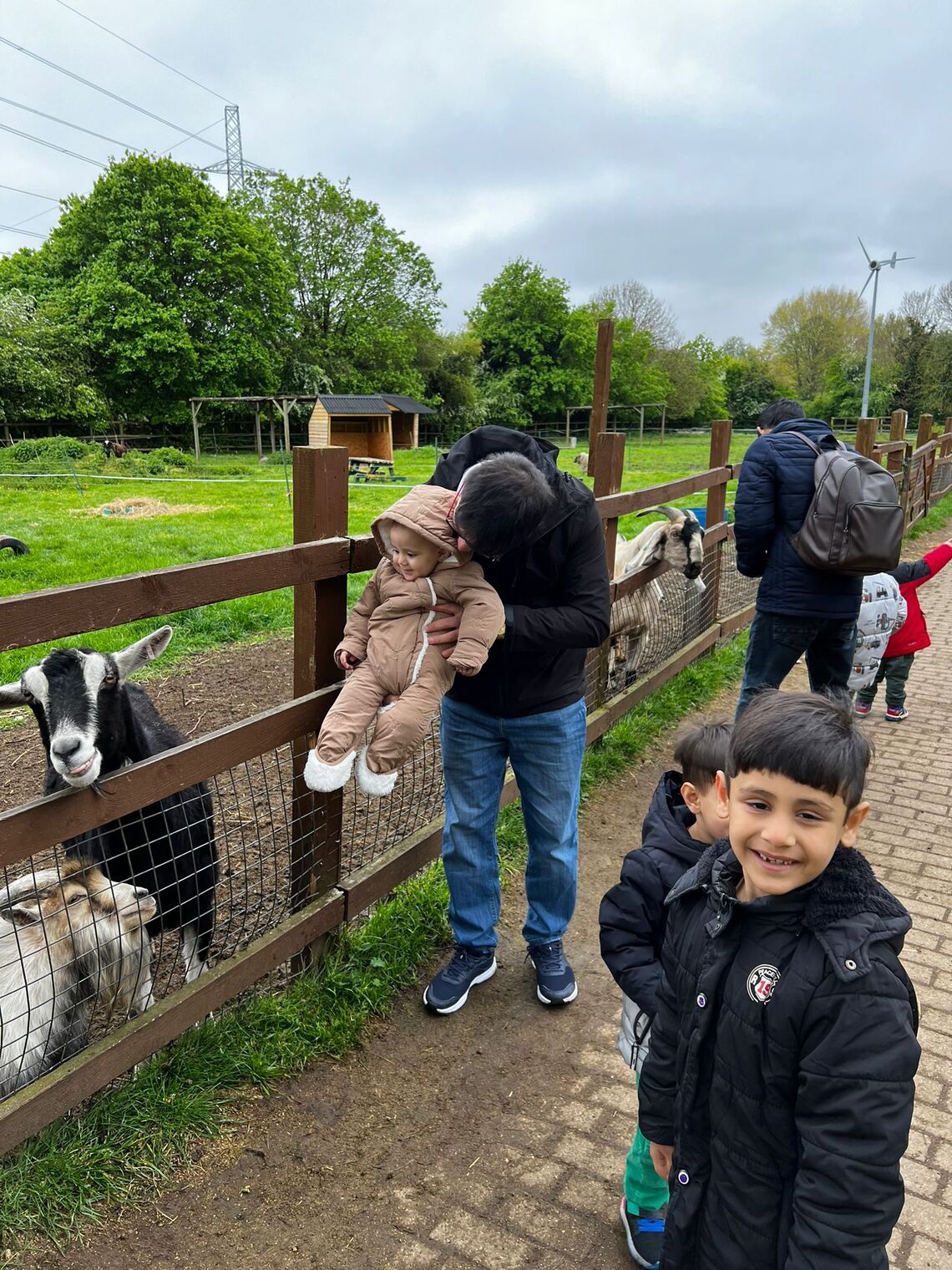 Afghan Deen City Farm feeding goats 2