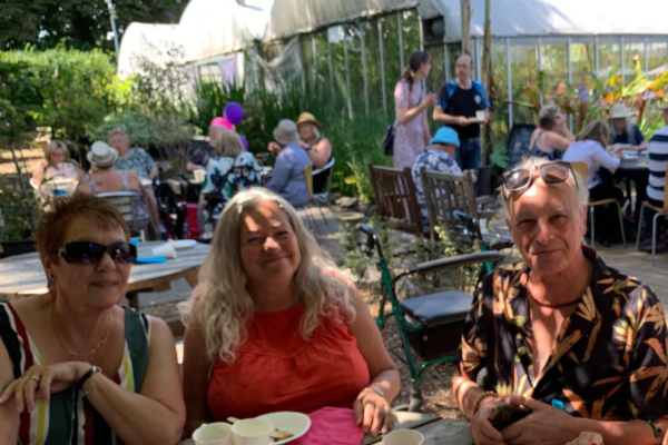 Guests enjoying Sutton Befrienders summer picnic at YourSpaceSutton