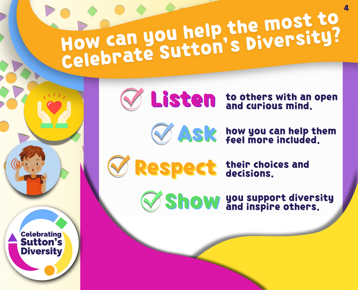 Celebrating Sutton&#39;s Diversity pocket guide main tips