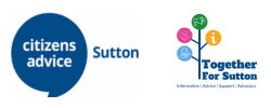 Citizens Advice Sutton logo Together for Sutton logo