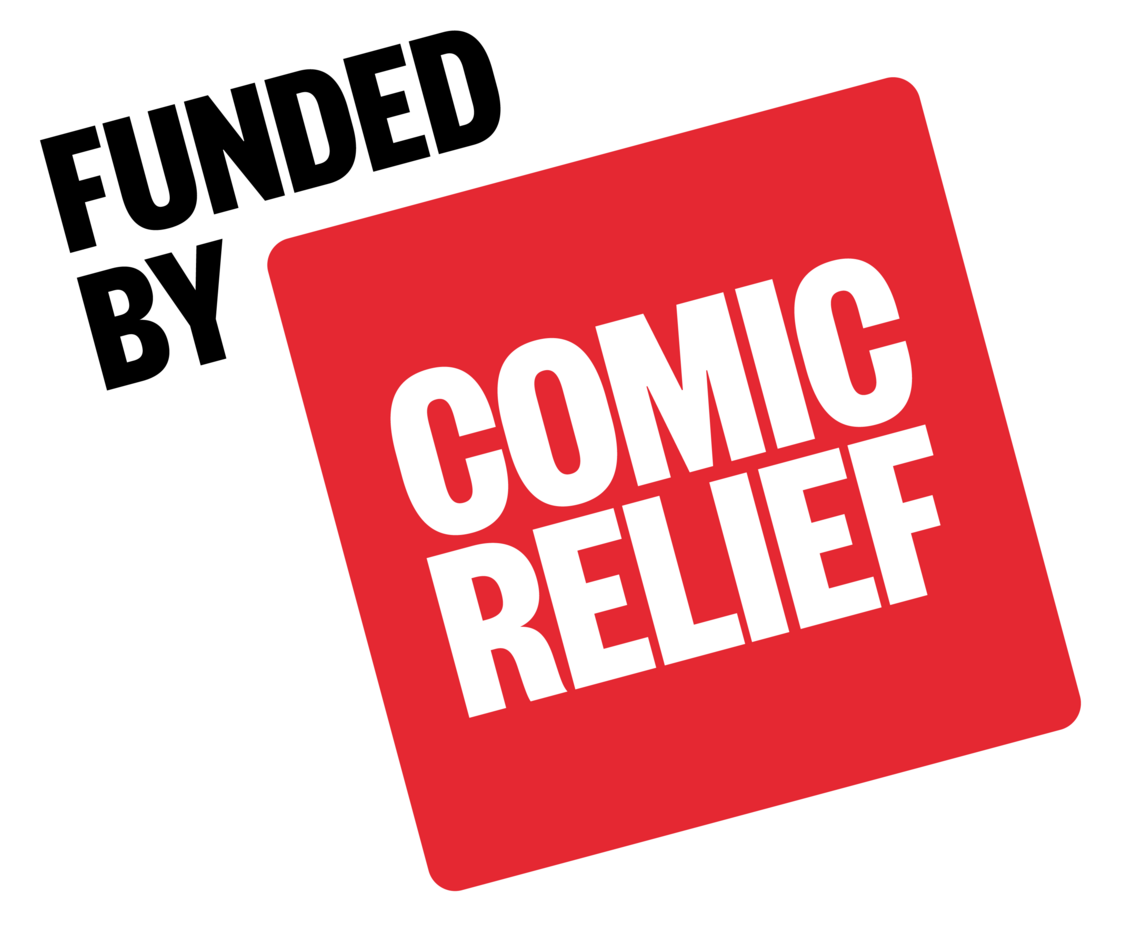 Comic Relief logo funders page