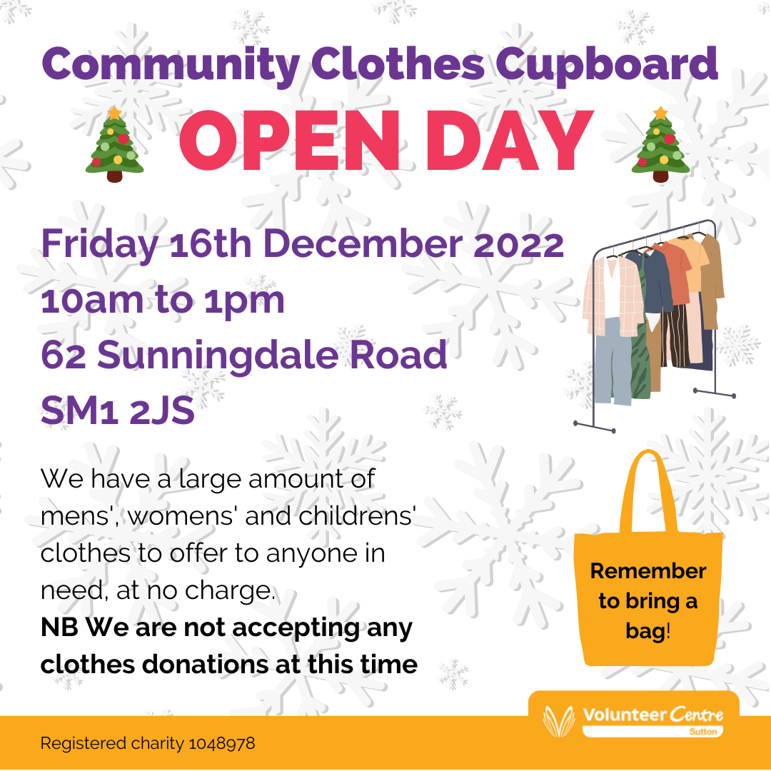 Community Clothes Cupboard Open Day