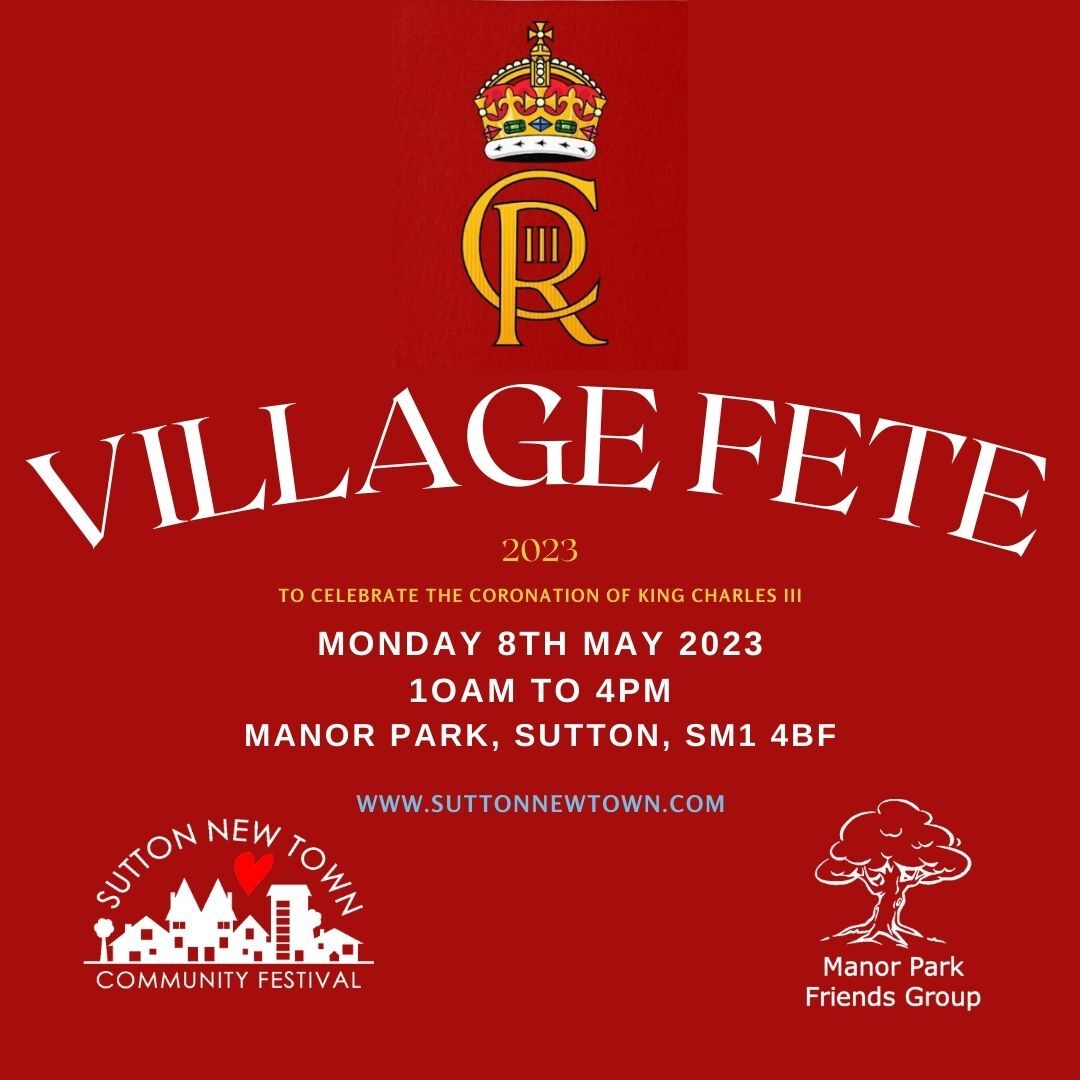 Coronation Village Fete poster