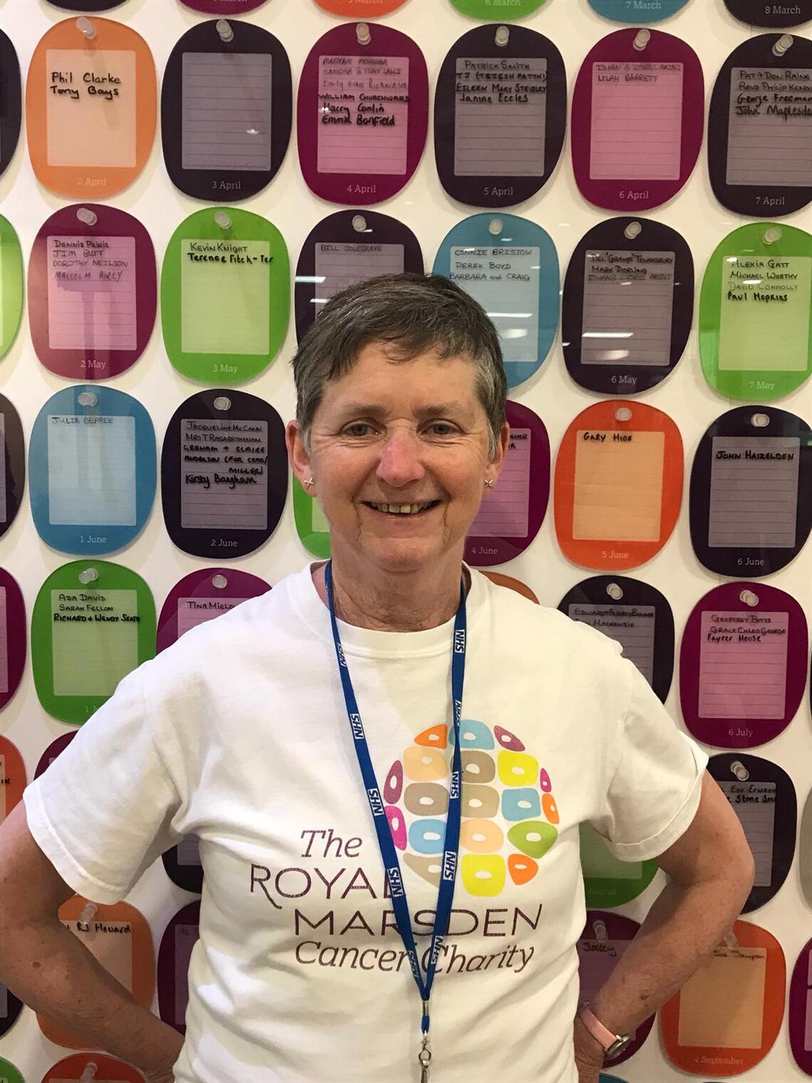 Denise Royal Marsden volunteer