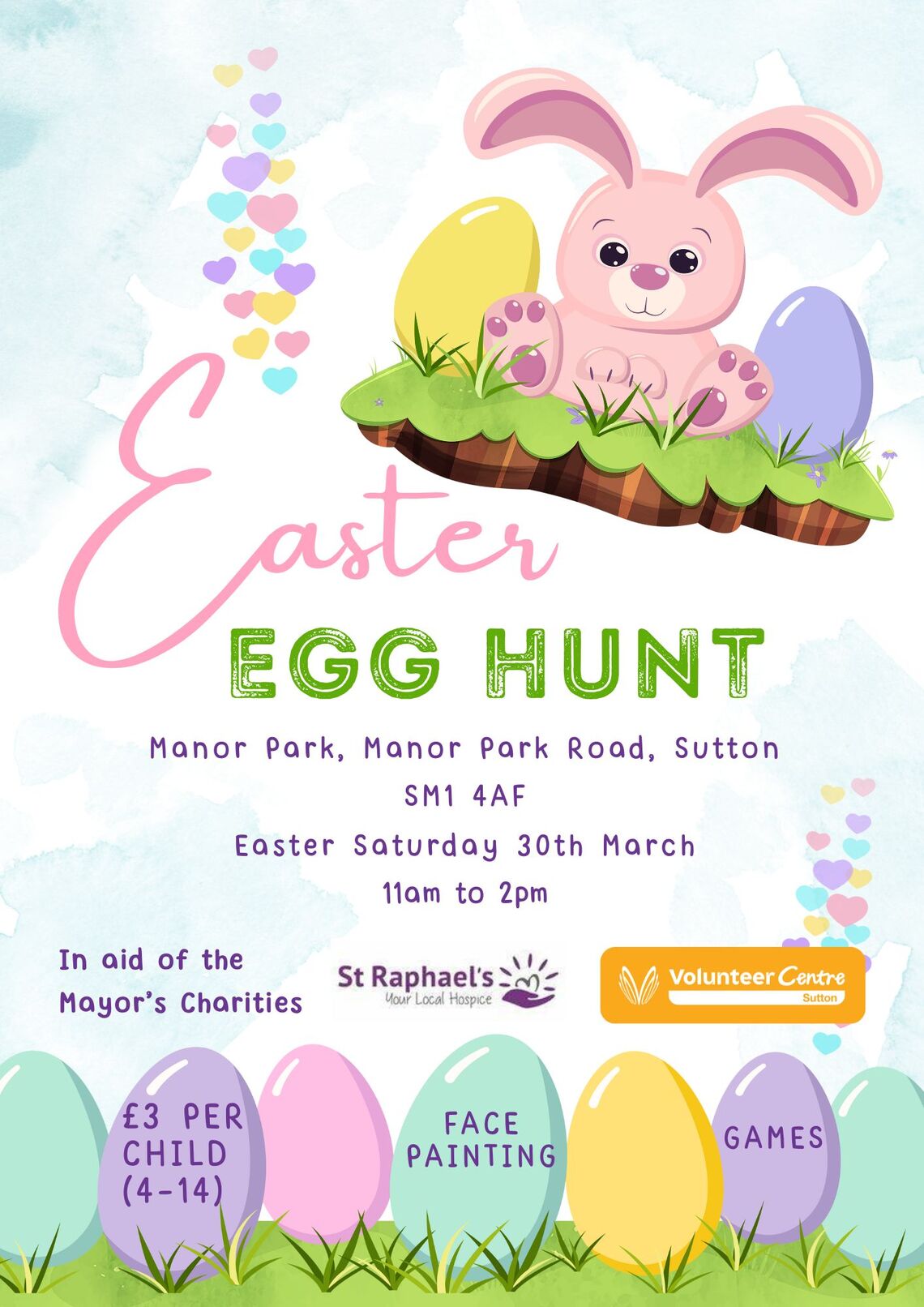 Easter Egg Hunt Sat 30th March 2024 Manor Park