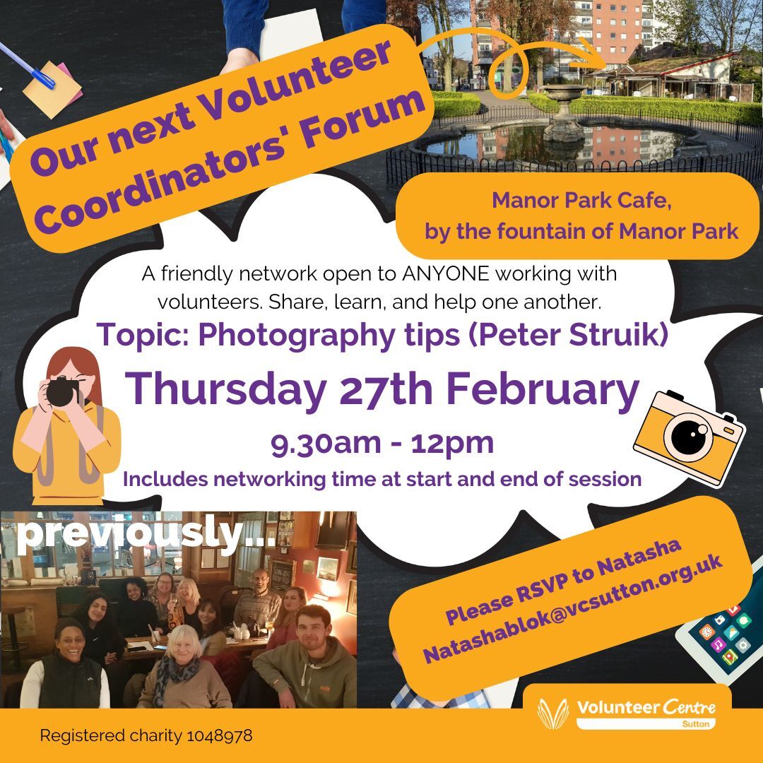 February 2024 Volunteer Coordinators&#39; Forum advert