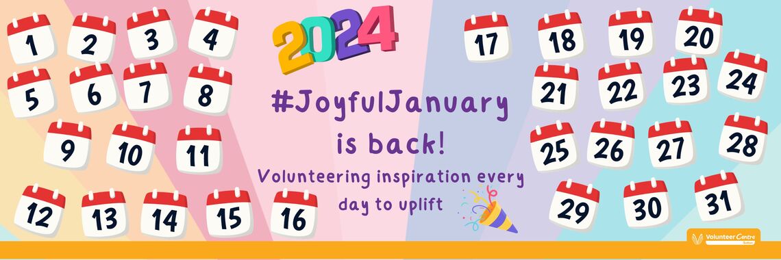 Joyful January 2024 banner