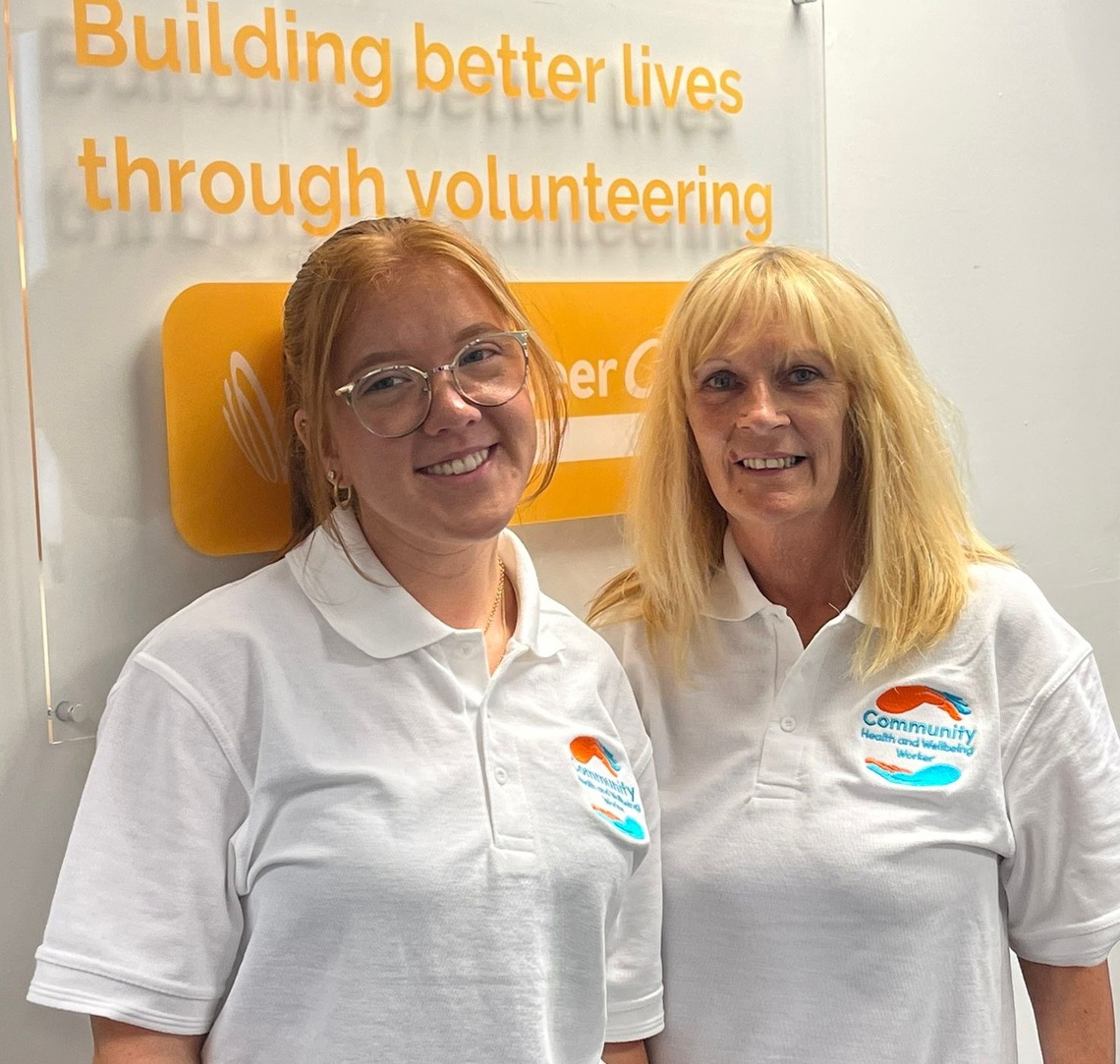 Paige and Michele Community Health and Wellbeing Workers Volunteer Centre Sutton