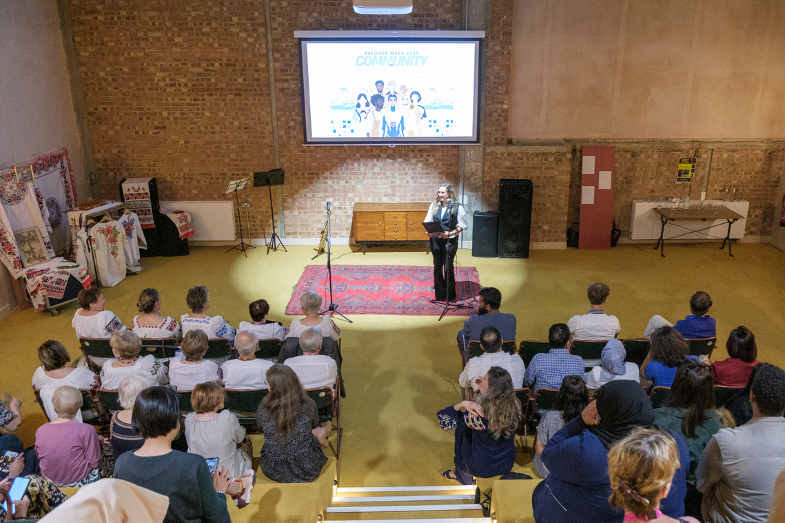 Event Audience with host and organiser Nataliya