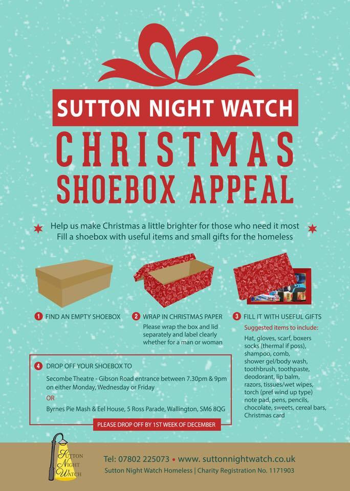 Sutton Night Watch shoebox appeal