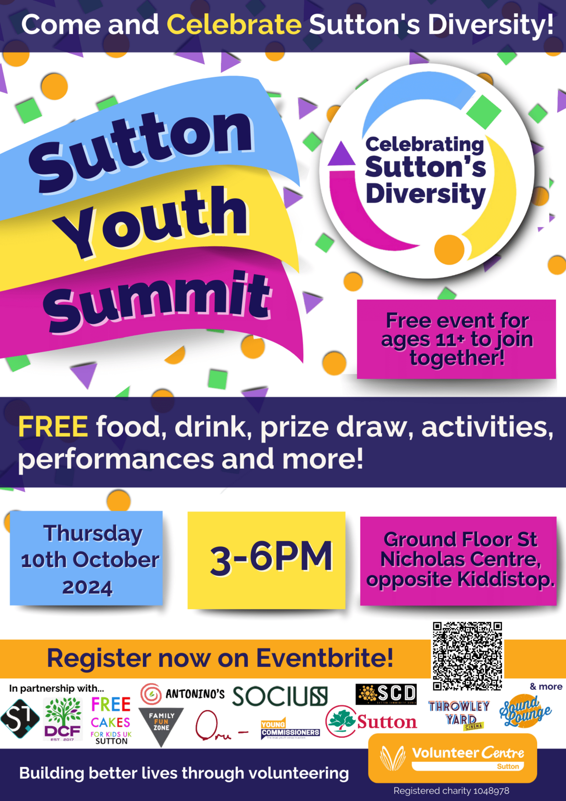 Sutton Youth Summit 2024 A4 poster